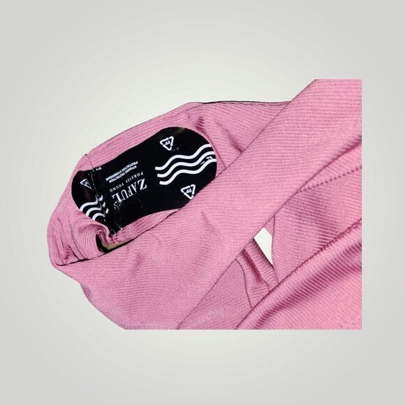 Zaful pink ribbed one should bikini set Medium - Picture 11 of 12